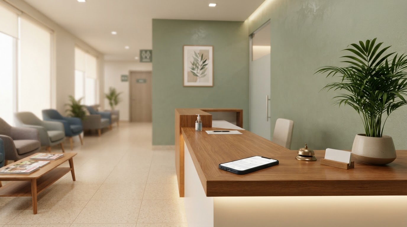 Clinic — AI-generated illustration, not an actual company photograph