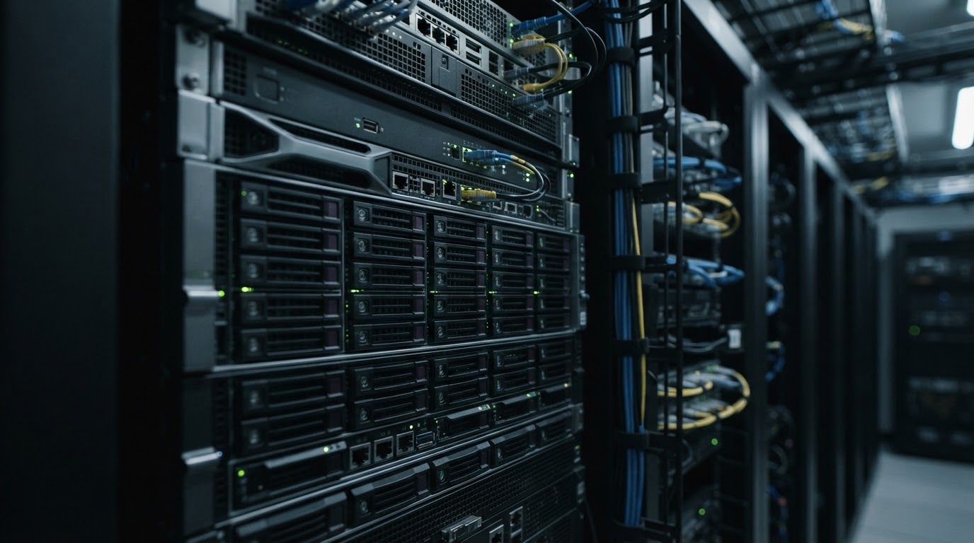 Servers — AI-generated illustration, not an actual company photograph